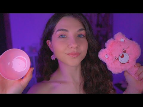 ASMR te AYUDO a DORMIR pero TODO es ROSA 🌷🎀🧁 | Lonixy ASMR