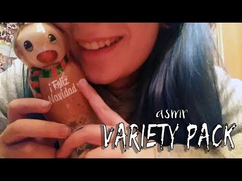 ASMR Variety Pack - plastic, water, paper, and metal sound - Whispers 💤