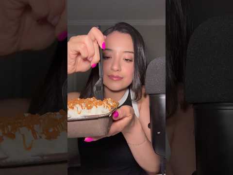 ASMR | Crumbl Biscoff tres leches cake! #asmr #asmrcommunity #crumblcookies #asmrsounds