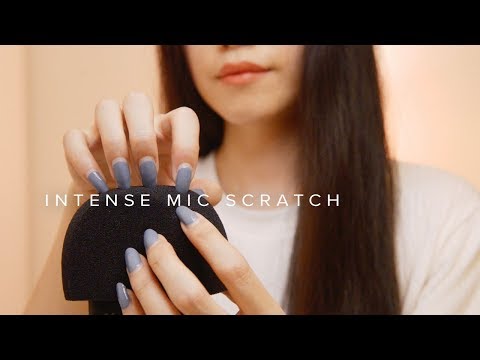 ASMR Intense Rough Mic Scratch using Hand/Nails (No Talking)