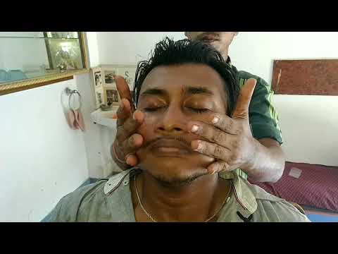 Refreshing Head massage by Indian barber ASMR Neck cracking