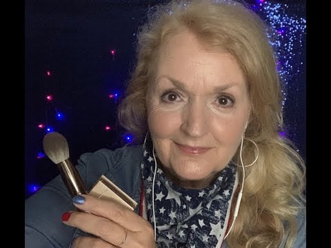 ASMR Mom Does Your Makeup for July 4th Whispered Role Play