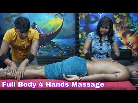 ASMR Indian 4hands Full Body Massage | Super Tingly Body Massage ASMR