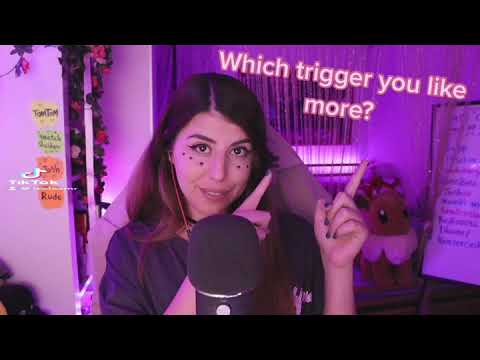 Which trigger you like most? 😊💤 #asmrshorts #asmrtriggers