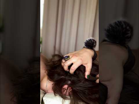 What we mean when we say play with our hair #relax #hairplay #asmr
