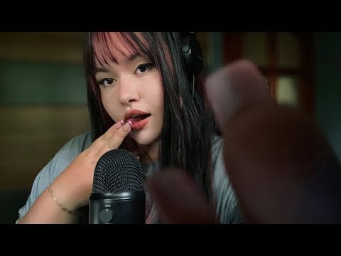 ASMR Relaxing🖌️SPIT PAINTING🎨💦 MOUTH SOUNDS, Whispering, Personal Attention, Kisses, Hand Movements