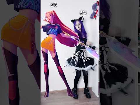 HUNTR/X heights 💜 #kpopdemonhunters #huntrix #mirakpopdemonhunters #cosplay