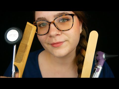 Home Nurse Visit ~ Medical Exam & Personal Attention (with Massage & Hair Combing) 🩺 ASMR Roleplay