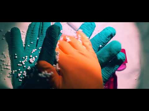 LATEX💚💛 WORKING GLOVES  with RUBBER 💭[[ASMR]]