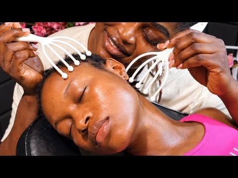 ASMR ✨DETAILED Ear Cleaning, Nitpicking, and Relaxing Neck Massage For Deep Sleep. Whisper and gum.