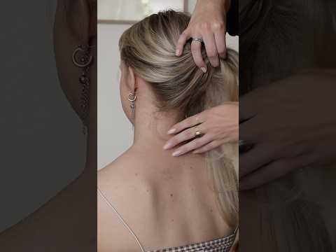 ASMR back of neck & hair scratches 💖 #asmr #asmrhairplay #asmrsounds #asmrrealperson