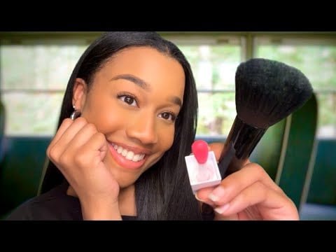 ASMR Girl Who’s Obsessed with You Follows You on The School Bus and Does Your Make-up 🚌💄