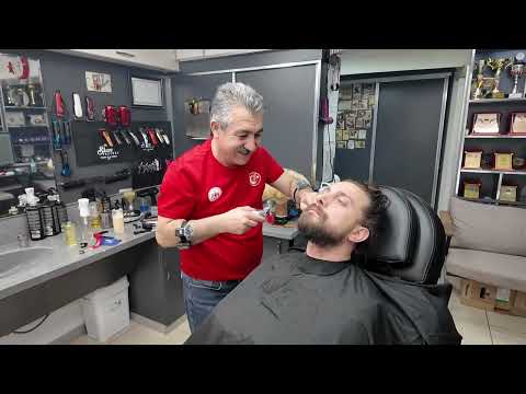 Relax With Your ASMR Sleep Friend Munur Onkan: Hair and Beard Trimming, Seat Massage, and Skin Care.