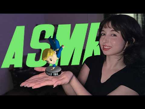 ASMR | Reading Every Fallout 3 Perk ☢️ Tongue Clicking + Rain Sounds!