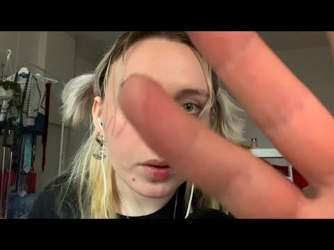 mouth and kissing sound! soft face touching! lofi asmr! [no talking]