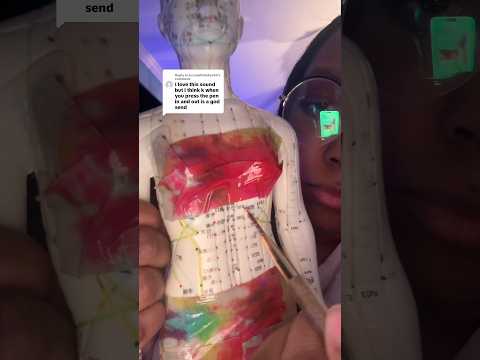 ASMR acupuncture doll with acupressure pen #asmr