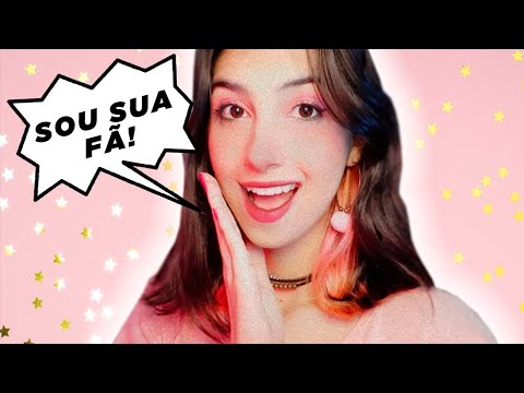 ASMR EU SOU SUA MAIOR FÃ! - Te fazendo perguntas pessoais | Roleplay Português