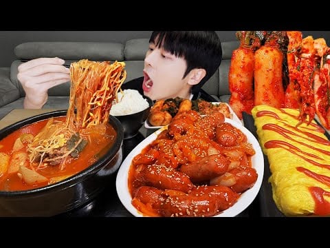 ASMR MUKBANG | 직접 만든 소고기 국밥 먹방 & 레시피 계란말이 소세지 김치 RECIPE KOREAN SPICY FOOD EATING VIDEO