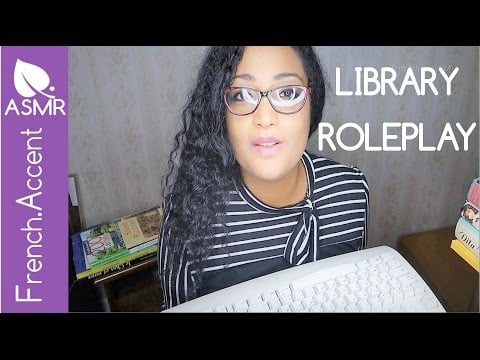 ASMR Library *Quiet registration *keyboard [french accent asmr]
