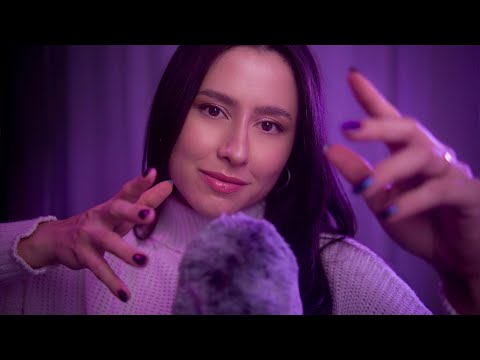 ASMR My favorite triggers for sleep 💖💤 Hand movements, hair brushing, hand sounds, plucking, comb, +