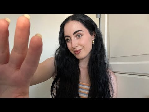 ASMR ~ TOUCHING YOUR FACE (spit painting, hand & mouth sounds) 💤 #asmr