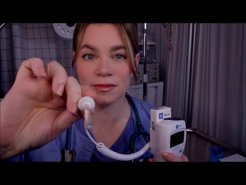 ASMR Full Body Nurse Exam in the Emergency Department | Medical Roleplay