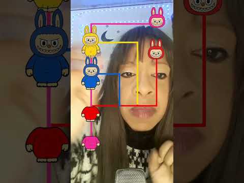 ASMR CORES DO LABUBU FOFINHOS #shorts