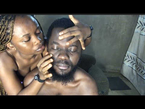 ASMR RELAXING FACE TOUCHING AND BEARDS PARTING FOR DEEP SLEEP 😴 