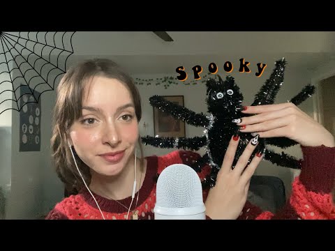 ASMR Spooky Halloween Decor Triggers 🎃