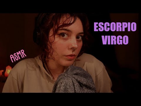 ASMR | Susurros cerca del micro. Lectura susurrada sobre signos VIRGO y ESCORPIO