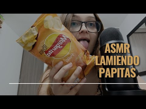 Asmr Colombiano | Sonidos de babitas con papitas de pollo 👅👅
