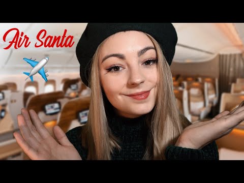 ASMR FRANCAIS 🎅🏽 HÔTESSE DE L’AIR / AIR SANTA (Multidéclécheurs) 🎅🏽