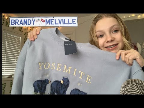 My favorite brandy Melville items ASMR 🤍