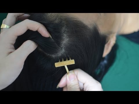 ASMR Focus Scalp Scratching With Wooden Tools, Relaxing Hair Parting, Hair Play For Relieve Stress