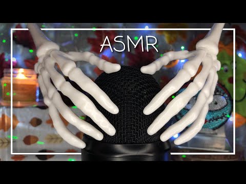 ASMR Skeleton Microphone Scratching! 💀 (No Talking)