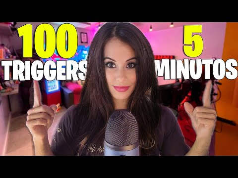 ASMR 100 TRIGGERS EN 5 MINUTOS - ASMR EN ESPAÑOL