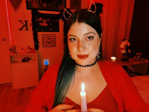 Halloween ASMR🎃 | Demon Does Your Makeup Roleplay 👻