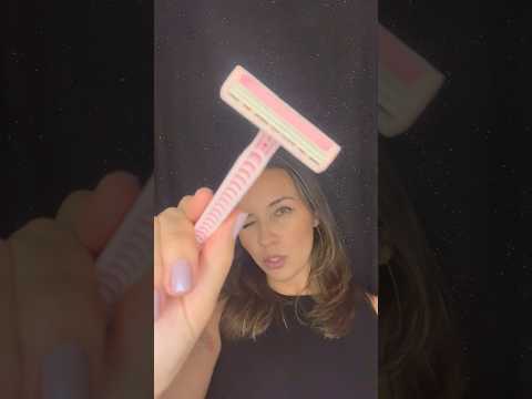 ASMR em 1 minuto: posso raspar sua cabeça? 🪒 #asmr #asmrbrasil #tingles #visualtingle