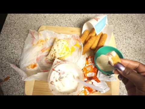 Eating Mozzarella Sticks ASMR Taco Bell/Sonic