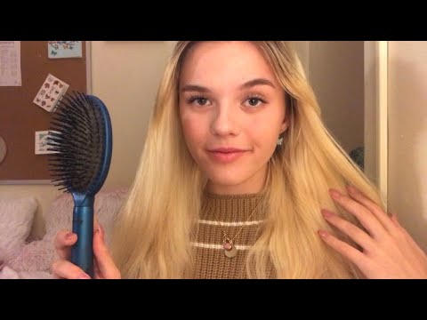 ASMR Hair Brushing & Braiding