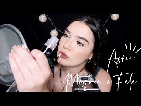 ASMR NÃO INTENCIONAL: ME MAQUIANDO COM VOCÊS - Naiane