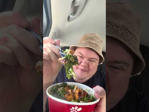 ASMR VIRAL KALE SALAD HACK IT’S SO NICE AND REFRESHING!! #asmr #asmreating #kalesalad #chicfila