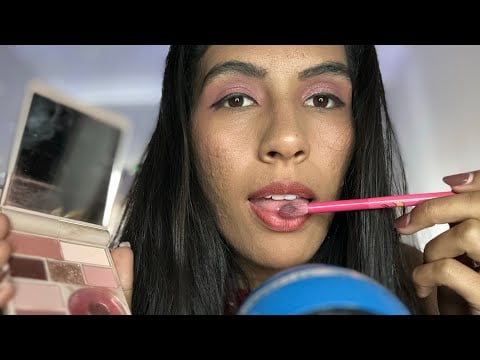ASMR SPIT PAINTING ( te maquiando com saliva ) 💄