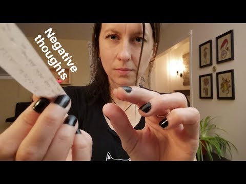 ASMR Plucking/Cutting/Burning 👌✂🔥 Negative thoughts and bad energy + layered sounds