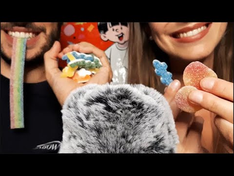 ASMR - Dégustation de BONBONS HARIBO (Bruits de bouche) 🍬