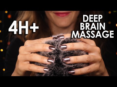 [ASMR] DEEP BRAIN MASSAGE 😴 (No Talking) 4 HOURS