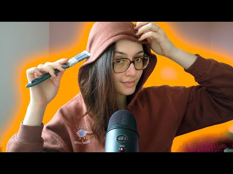 ASMR brushing triggers ONLY (paintbrush)