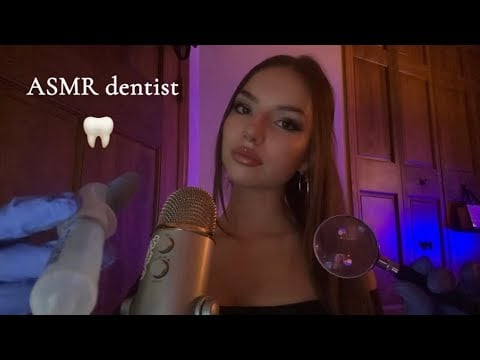 ASMR quick dentist roleplay | ASMR roleplay de dentista 🦷🪥 