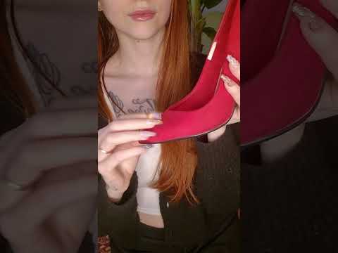 Watch full heels tapping asmr on my channel 🥰 #tappingasmr #asmr #redhighheels #whispersounds