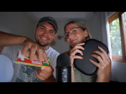 ASMR Tapping with my Girlfriend 😍 *she is goood*